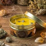 Velas Minerais Chama Dinheiro com Pirite 500px