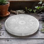 Base de Selenite Roda da Vida, Roda Zodiacal, Zodiaco, img3, 500px