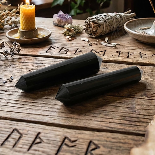 Canalizador Biterminado de Turmalina Negra Vogel de 100 a 150 grs, 500px