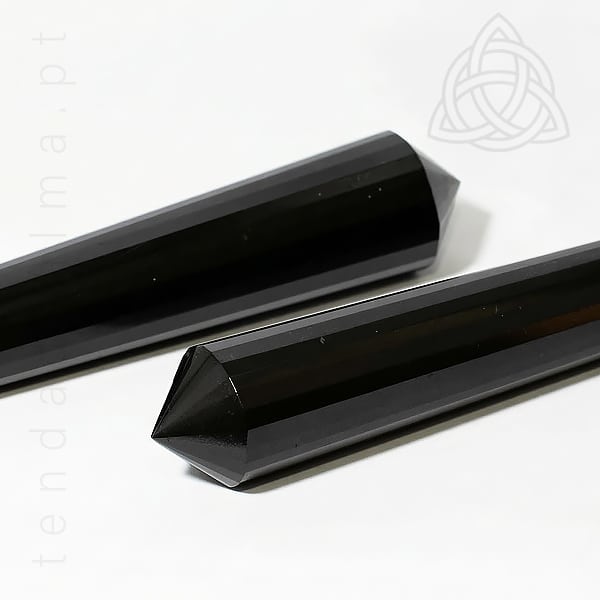 Canalizador Biterminado de Turmalina Negra Vogel de 100 a 150 grs, V3, 600px