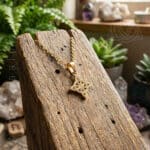 Fio com Nó de Bruxa em aço dourado com 20mm, img1, 500px