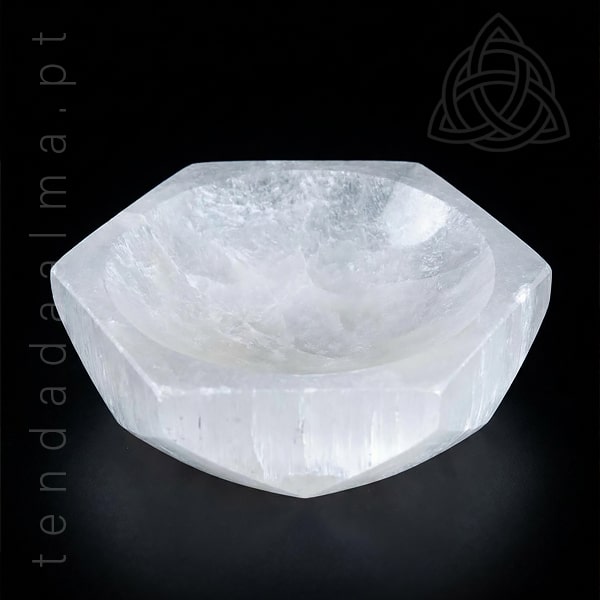 Taça de Selenite Hexagonal, Selenite Bowl, 15cm, img2, 600px