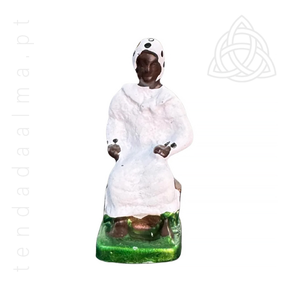 Tenda da Alma 204 Imagem de Chumbo Mini para rituais, assentamentos, devocao, imagem da preta velha em chumbo, 600px