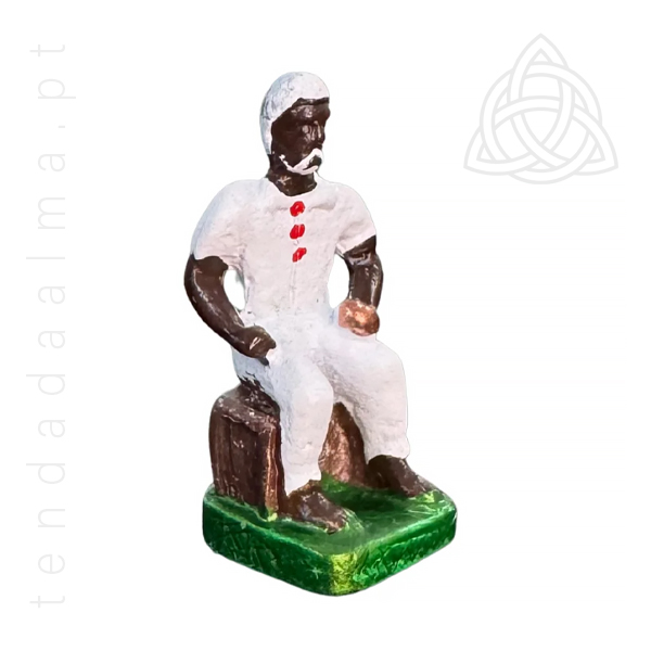 Imagem de Chumbo Mini para rituais, assentamentos, devocao, imagem do preto velho em chumbo, 600px