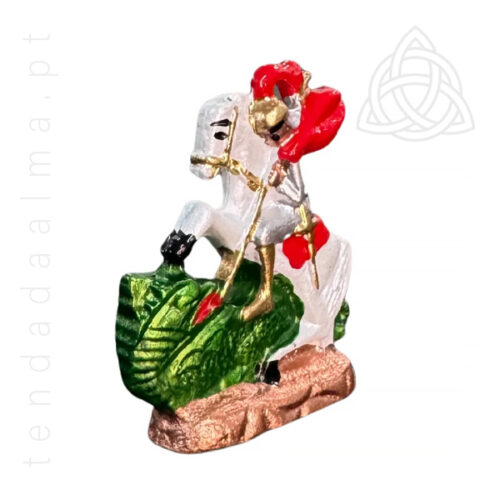 São Jorge - Imagem de Chumbo Mini 3 Imagem de Chumbo Mini para rituais, assentamentos, devocao, imagem de São Jorge Ogum em chumbo, 600px