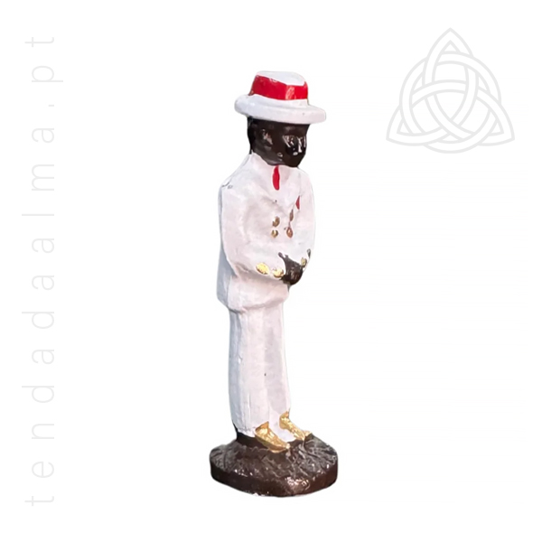 Imagem de Chumbo Mini para rituais, assentamentos, devocao, imagem de Ze Pelintra em chumbo, 600px