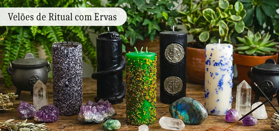 Veloes de Ervas, Veloes de Ritual, Velas de Ritual, Veloes de Ervas