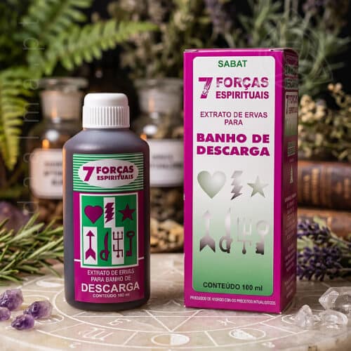 Banho Liquido, Banho de Descarga, Extrato de Ervas, Divino Sabat, 7, Sete Forças Espirituais