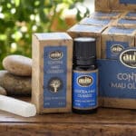 Oleo aromatico Contra Mau-Olhado da linha organica da AUM Fragrance. Também conhecido como Essencia aromatica. Produto natural feito na Índia.