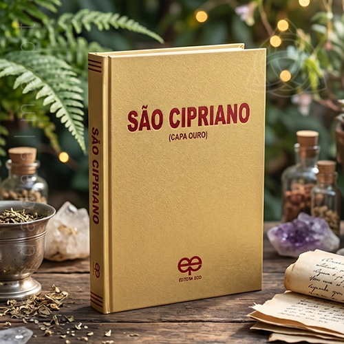 Livro de São Cipriano Capa de Ouro da Editora Eco, Brasil.