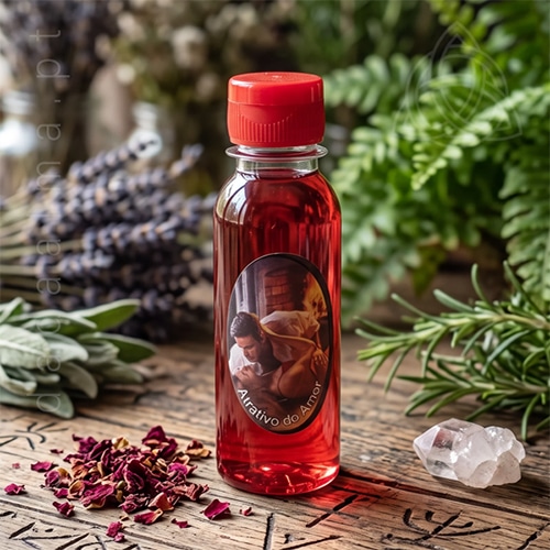 Perfume Artesanal Atrativo do Amor de fabrico artesanal no Brasil, frasco de 120ml