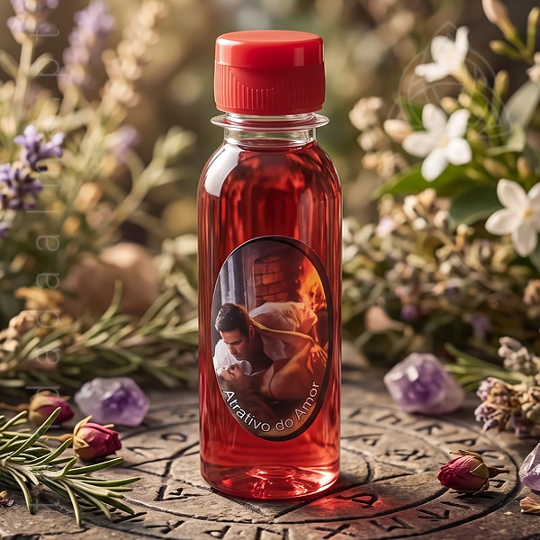 Perfume Artesanal Atrativo do Amor de fabrico artesanal no Brasil, frasco de 120ml