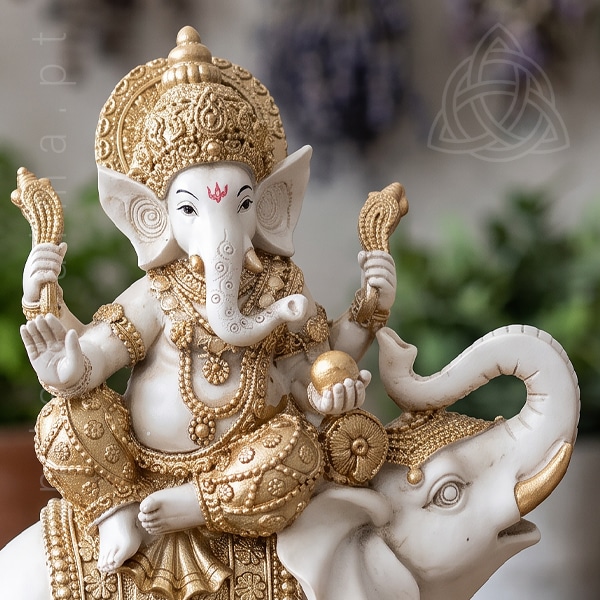 Ganesh Sobre Elefante Aryam 225mm
