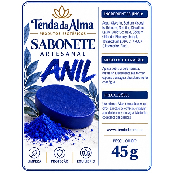 Cartao Sabonete de Anil 45g