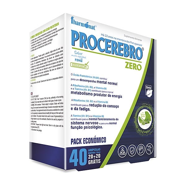 Procerebro Zero Ampolas 40 ampolas de 10 ml — Fharmonat