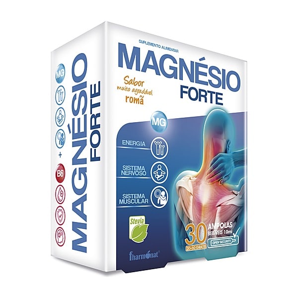Magnésio Forte 30 ampolas bebíveis — Biokygen / Fharmonat