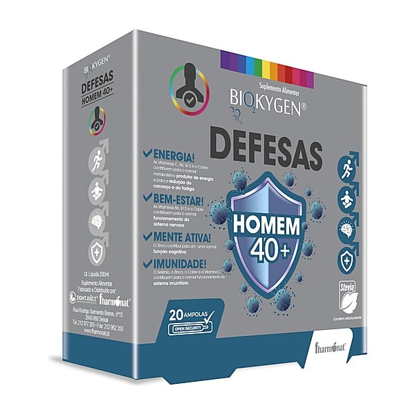 Biokygen Defense Homem 40+ Ampolas 20 ampolas — Fharmonat