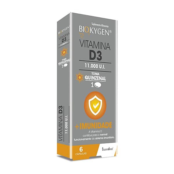 Biokygen Vitamina D3 11000 UI Cápsulas 6 cápsulas — Fharmonat