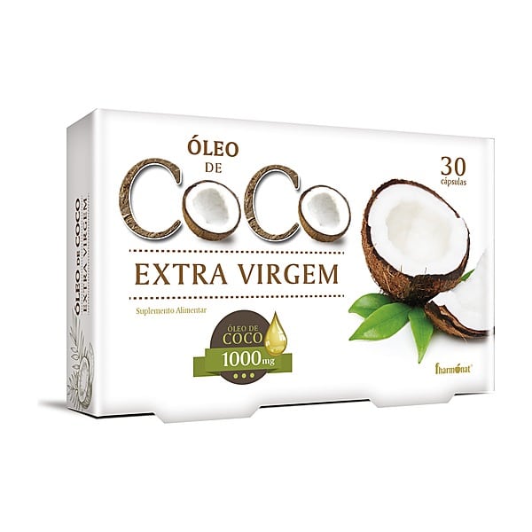 Óleo de Coco Extra Virgem Cápsulas 30 cápsulas — Fharmonat