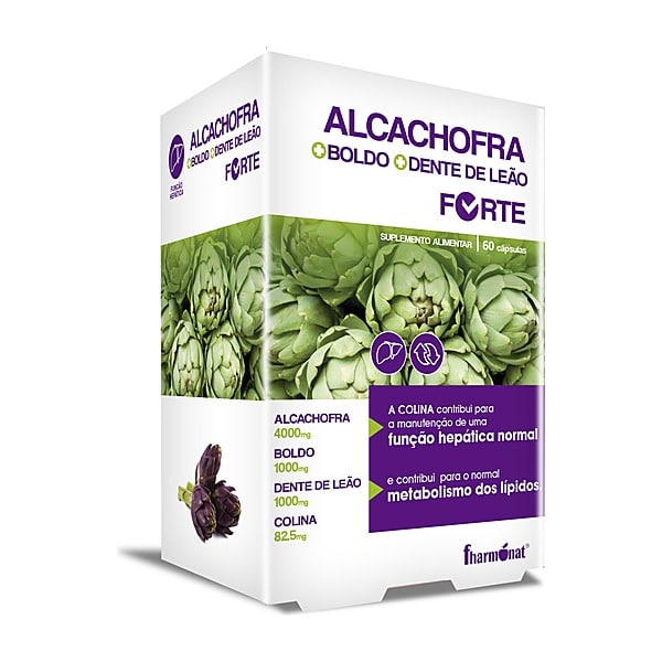 Alcachofra + Boldo + Dente-de-Leão Forte 60 cápsulas — Fharmonat