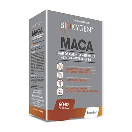 Biokygen Maca + Pau de Cabinda + Tribulus + Zinco + B6 Cápsulas 60 cápsulas — Fharmonat