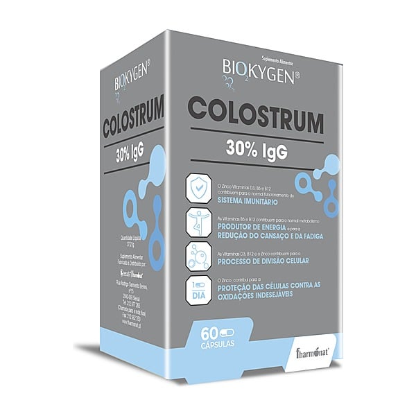 Biokygen Colostrum 30% IgG Cápsulas 60 cápsulas — Fharmonat