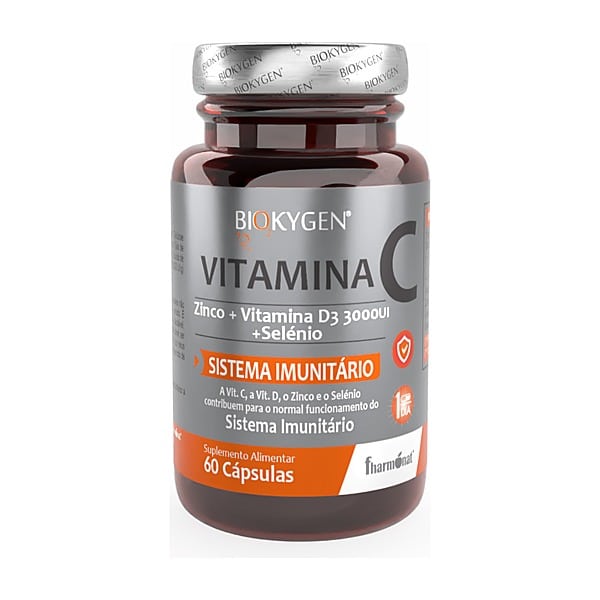 Biokygen Imunogood Vitamina C + Zinco + D3 + Selénio Cápsulas 60 cápsulas — Fharmonat