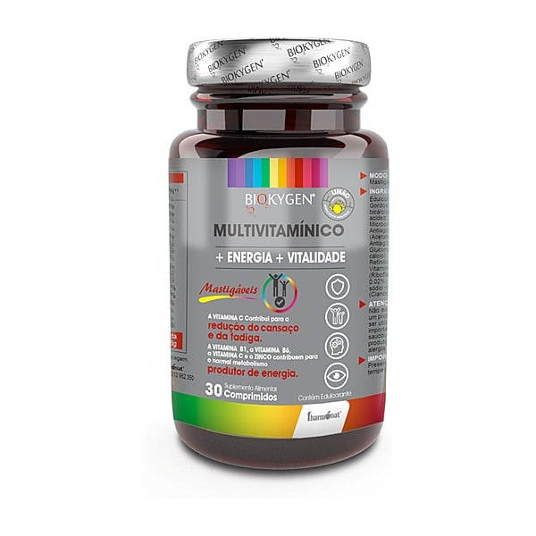 Biokygen Multivitamínico Comprimidos Mastigáveis 30 comprimidos — Fharmonat