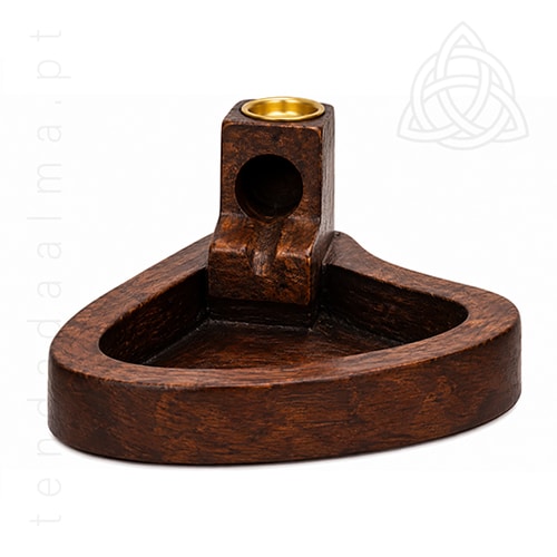 Incensário de Refluxo Lago Lakshmi 11 cm - Base Coração