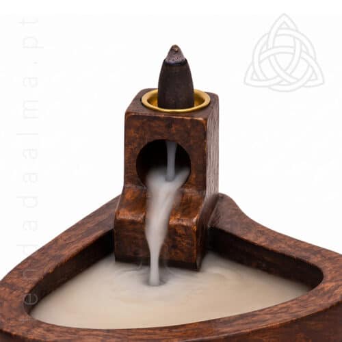 Incensário de Refluxo Lago Lakshmi 11 cm - Base Coração