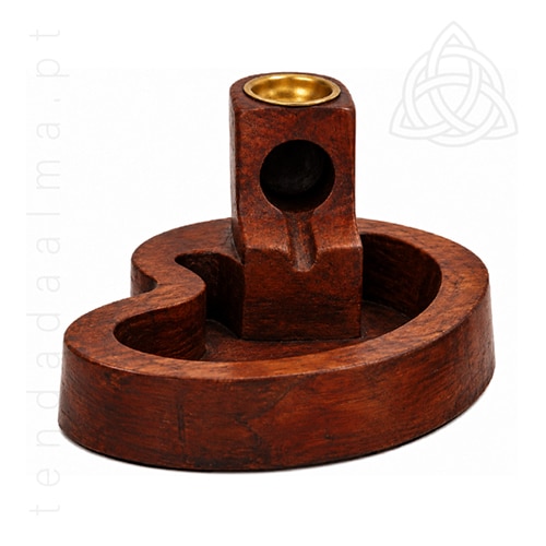 Incensário de Refluxo Lago Lakshmi 11 cm – Base Curva