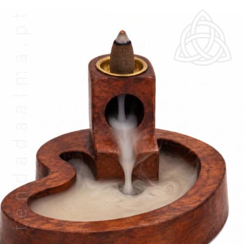 Incensário de Refluxo Lago Lakshmi 11 cm – Base Curva