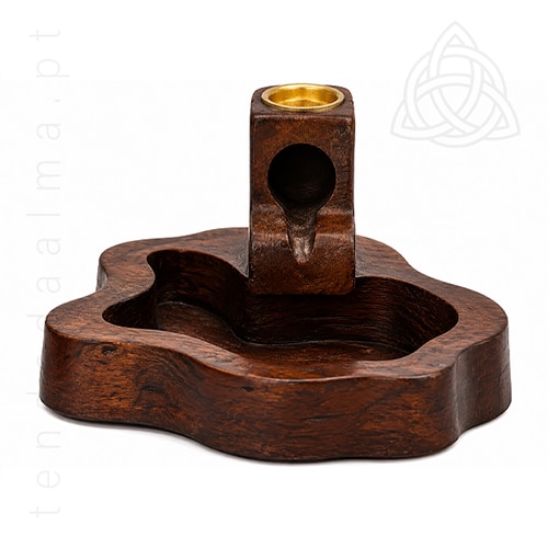 Incensário de Refluxo Lago Lakshmi 11 cm - Base Ondulada
